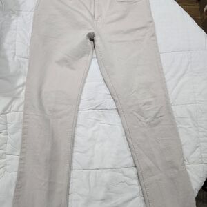 Men's Banana Republic The Traveler Cream Chinos